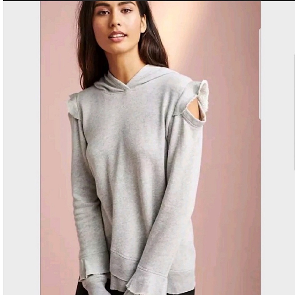Anthropologie WILT Charlie Hoodie in Heather Gray. Size S. NWOT